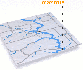 3d view of Forest City