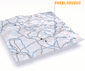 3d view of Pueblo Nuevo