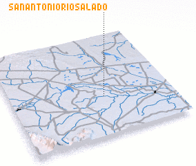 3d view of San Antonio Río Salado