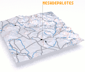 3d view of Mesa de Palotes