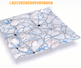 3d view of Las Cuevas de Puroagua