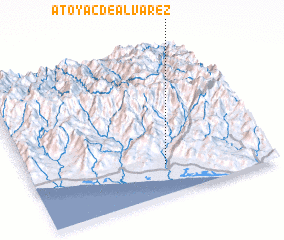 3d view of Atoyac de Alvarez