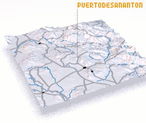 3d view of Puerto de San Antón