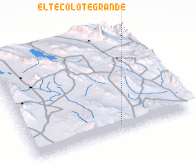 3d view of El Tecolote Grande