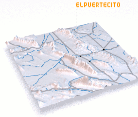 3d view of El Puertecito