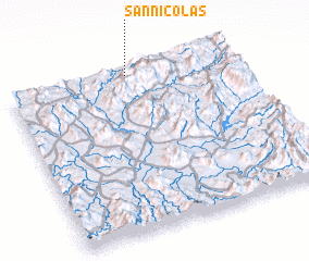 3d view of San Nicolás