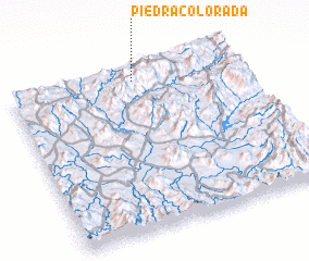 3d view of Piedra Colorada