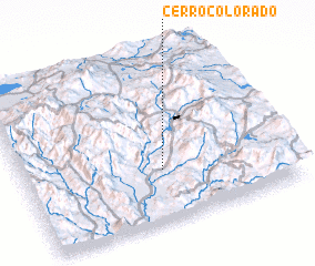 3d view of Cerro Colorado
