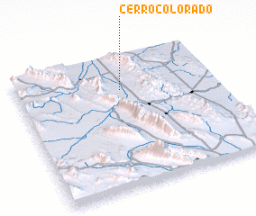 3d view of Cerro Colorado