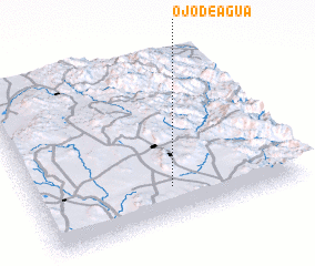 3d view of Ojo de Agua