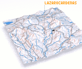 3d view of Lázaro Cárdenas