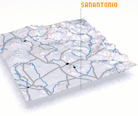 3d view of San Antonio