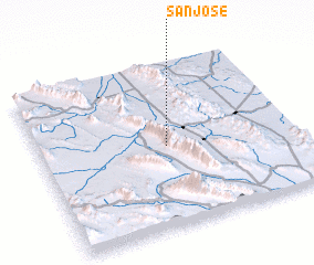 3d view of San José