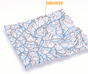 3d view of San José