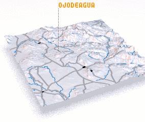 3d view of Ojo de Agua