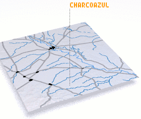 3d view of Charco Azul