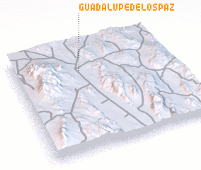 3d view of Guadalupe de los Paz