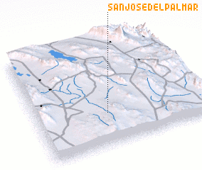 3d view of San José del Palmar