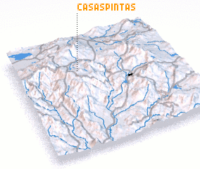 3d view of Casas Pintas