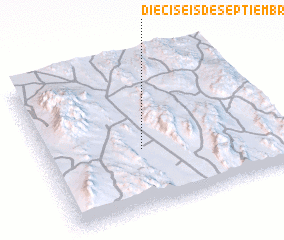 3d view of Dieciséis de Septiembre