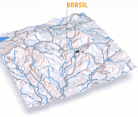 3d view of Brasil