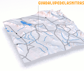 3d view of Guadalupe de las Mitras