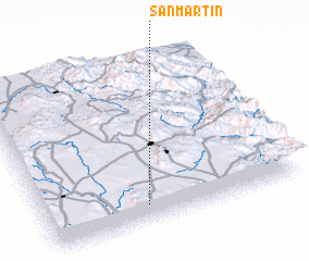 3d view of San Martín