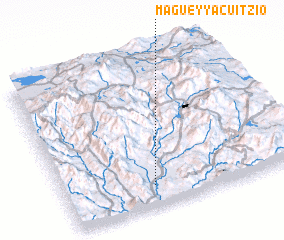 3d view of Maguey y Acuitzio