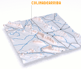 3d view of Colima de Arriba