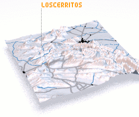 3d view of Los Cerritos