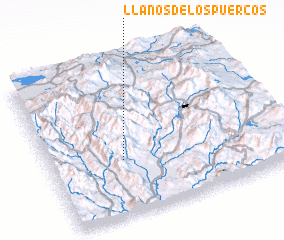 3d view of Llanos de los Puercos