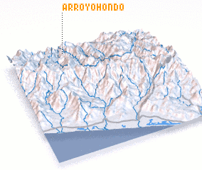 3d view of Arroyo Hondo