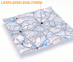 3d view of Las Pilas de la Salitrera