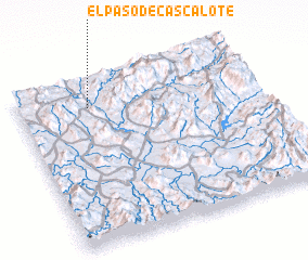 3d view of El Paso de Cascalote