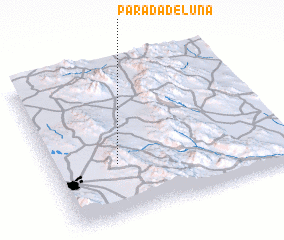 3d view of Parada de Luna