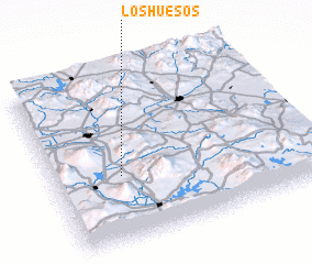 3d view of Los Huesos