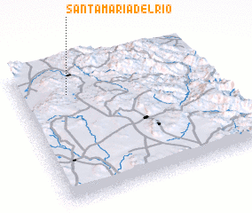 3d view of Santa María del Río