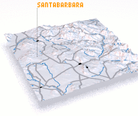 3d view of Santa Bárbara