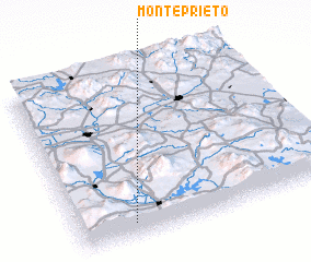 3d view of Monte Prieto