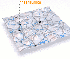 3d view of Presa Blanca