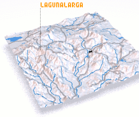 3d view of Laguna Larga