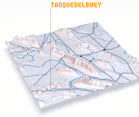 3d view of Tanque del Buey