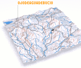 3d view of Ojo de Agua de Bucio