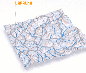 3d view of La Palma