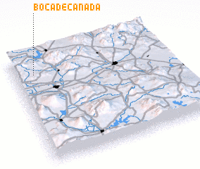 3d view of Boca de Cañada