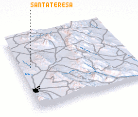 3d view of Santa Teresa