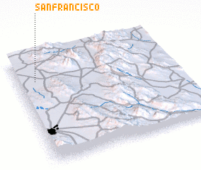 3d view of San Francisco