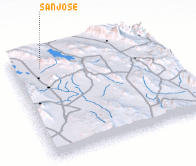 3d view of San José