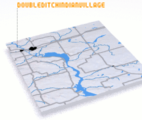 3d view of Double Ditch Indian Village