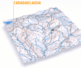 3d view of Cañada el Agua